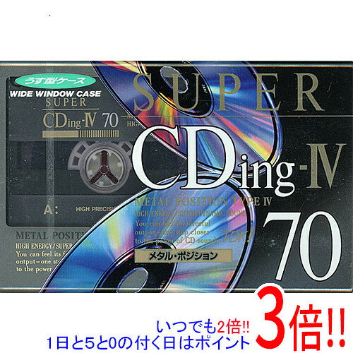 商品名TDK カセットテープ メタルポジション SUPER CDing-IV SCD4-70 70分商品状態新品の商品です。型番SCD4-70その他※掲載画像は代表画像です。実際の商品と細部が異なる場合がございますので、商品状態につきましては表記の内容をご確認ください。※返品についてはこちらをご覧ください。　