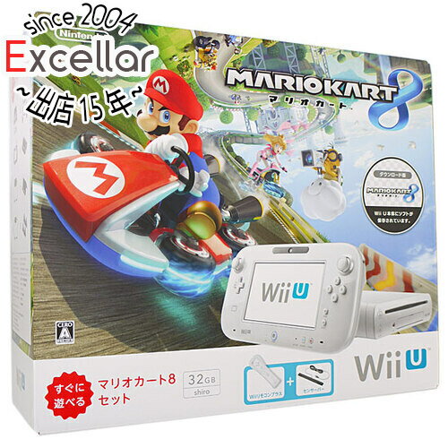 【いつでも2倍！5．0のつく日は3倍！1日も18日も3倍！】【中古】任天堂 Wii U すぐに遊べる マリオカート8セット shiro 元箱あり