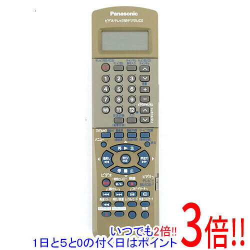 樂天商城 - 【いつでも2倍！1日と5.0のつく日、18日は3倍！】【中古】Panasonic ビデオリモコン EUR7901KX0 電池カバーなし