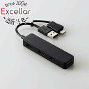 【いつでも2倍!5.0のつく日、18日は3倍!】ELECOM製 USB Type-C変換アダプター付き USB2.0ハブ U2H-CA4003BBK ブラック(2)