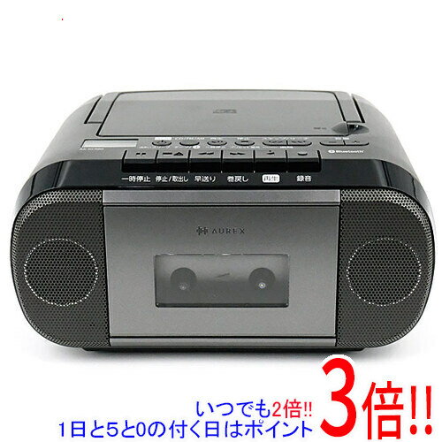 【延長保証対応!!】TOSHIBA CDラジオカセットレコーダー AUREX AX-KCR80(K) ブラック