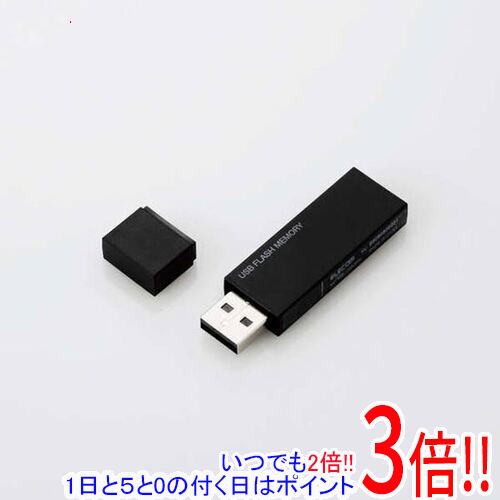 ELECOM キャップ式USBメモリ MF-MSU2B64GBK 64GB ブラック