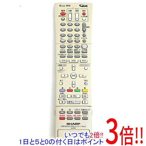 商品名【中古】SHARP HDD DVDリモコン GA374PA商品状態動作確認済みの中古品です。※中古品のため、使用感や傷、汚れ等がある場合がございます。型番GA374PA付属品※付属品なし。リモコン本体のみとなります。ご確認のうえご検討ください。その他※掲載画像は代表画像です。実際の商品と細部が異なる場合がございますので、商品状態につきましては表記の内容をご確認ください。※返品についてはこちらをご覧ください。　