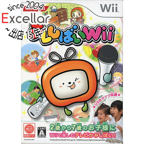 商品名テレしばいWii Wii商品状態 新品です。※本商品は、製品の性質上、開封後の返品はお受けできませんのでご了承ください。 商品情報 日本の昔話・世界の名作を、テレビ紙芝居で読んだり聞いたりすることができます。おはなしの登場キャラに合った声に自動でボイスチェンジしたり、シーンごとに素敵なBGMが流れたりと、さまざまな演出効果機能があるので、小さなお子様でも楽しく遊びながら、読解力や音読力を身に付けることができます。また、お子様のMiiを『一寸法師』や『赤頭巾』などのおはなしの登場人物にすることができ、テキスト表示もお子様の名前に変わるので、家族みんなで楽しめます！さらに、音声録音機能を使い、家族でアフレコごっこをして遊ぶこともできます。 ☆専用USBマイク 1本同梱！ 対応機種 Wii 仕様 ジャンル テレビ紙芝居 プレイ人数 1人 対応コントローラ Wiiリモコン 対応周辺機器 専用USBマイク メーカー コナミ その他 ※商品の画像はイメージです。 その他たくさんの魅力ある商品を出品しております。ぜひ、見て行ってください。 ※返品についてはこちらをご覧ください。※プロダクトコードなどのコード付き商品について 有効期限の記載がない商品は有効期限が終了している場合があります。 有効期限につきましては、メーカーにてご確認ください。　