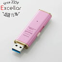 【いつでも2倍!5.0のつく日、18日は3倍!】ELECOM USB3.0対応スライド式USBメモリ Shocolf MF-XWU332GPNL 32GB ストロベリーピンク