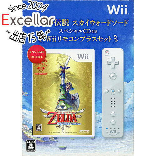 【いつでも2倍!5.0のつく日、18日は3倍!】【中古】ゼルダの伝説 スカイウォードソード スペシャルCD付き Wiiリモコンプラス(シロ)セット Wii