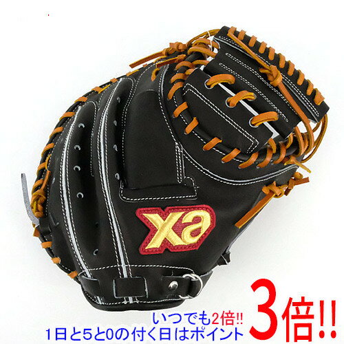 【いつでも2倍！1日と5.0のつく日、18日は3倍！】XANAX(ザナックス) 軟式用キャッチャーミット スペクタス 捕手用 R(右投用) BRC24CL1S 9027 ブラック×タン