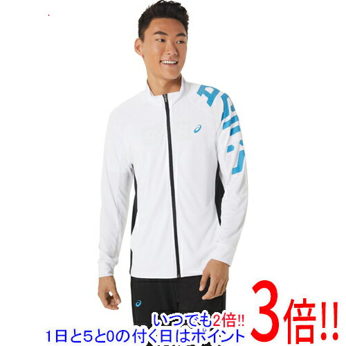 【いつでも2倍！5.0のつく日、18日は3倍！】asics アシックス Lサイズ HEXグラフィックドライニットジャケット 2031D829 ブリリアントホワイト