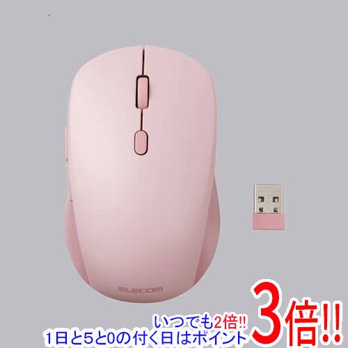 【いつでも2倍！1日と5.0のつく日、18日は3倍！】ELECOM製 OSMOD Six USB無線/Bluetooth 静音マウス 6ボタン Mサイズ M-MY30MBSXPN ピンク