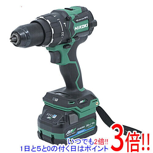 商品名【新品(開封のみ)】 HiKOKI コードレス振動ドライバドリル 36V DV36DC (2XPSZ)商品状態新品未使用品です。開封のみ行われております。当店では電動工具につきまして、初期不良対応期間を2週間としております。以降の不良には対応いたしかねます。本商品はプロ用工具のためメーカー保証はございません。あらかじめご了承ください。型番DV36DC (2XPSZ)仕様[本体仕様]タイプ：ドライバードリルセット内容：本体/バッテリ(BSL36A18BX)x2個/充電器(UC18YDL2)/ケース電源：バッテリー式(充電池)バッテリー：着脱式最大締め付けトルク：155 N・m対応電圧：36VLEDライト：○正逆回転切替：○[付属バッテリー]バッテリー電圧・容量：36V 2.5Ah/18V 5Ah(自動切替)×2個充電時間：25 分[サイズ・重量]幅x高さx奥行き：70x269x190 mm重量：2.5 kg備考PSマークの種類 PSEマーク届出事業者名 工機ホールディングス(株)その他※掲載画像は代表画像です。実際の商品と細部が異なる場合がございますので、商品状態につきましては表記の内容をご確認ください。※返品についてはこちらをご覧ください。　