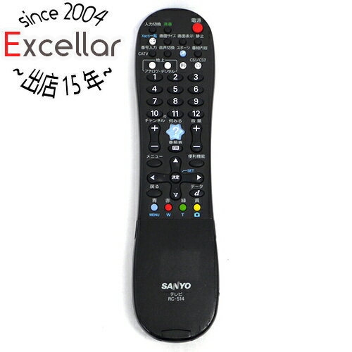 Air Conditioners - 【いつでも2倍！1日と5.0のつく日、18日は3倍！】【中古】SANYO製 テレビリモコン RC-514