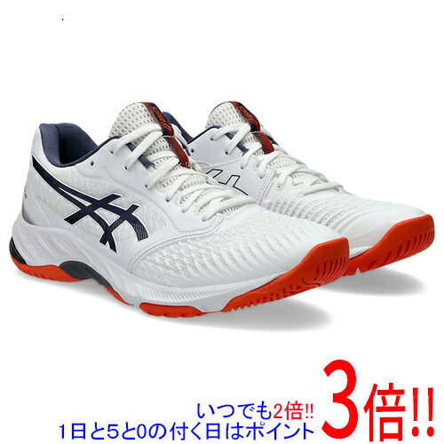 【いつでも2倍！1日と5.0のつく日、18日は3倍！】asics アシックス 31.0cm バレーボールシューズ NETBURNER BALLISTIC FF 3 1053A055 ホワイト/インディゴフォグ