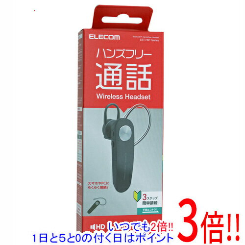 ڤĤǤ2ܡ5.0ΤĤ183ܡELECOM Bluetoothϥ󥺥ե꡼إåɥå LBT-HS11BK ֥å