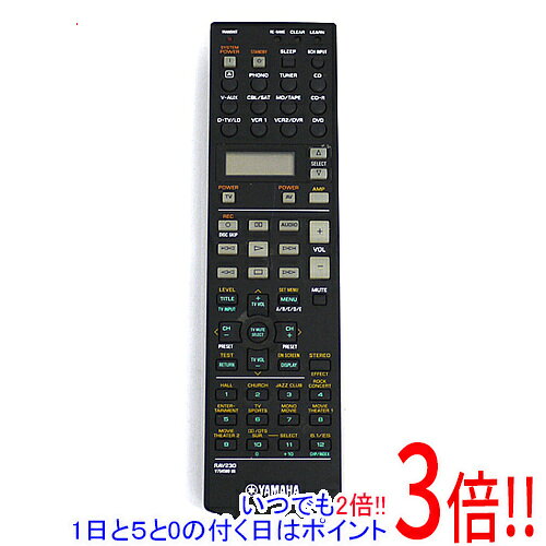 樂天商城 - 【いつでも2倍！1日と5.0のつく日、18日は3倍！】【中古】YAMAHA オーディオリモコン RAV230 V754580US