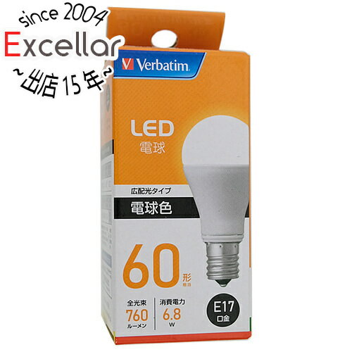 【いつでも2倍 5．0のつく日は3倍 1日も18日も3倍 】三菱ケミカルメディア LED電球 Verbatim LDA6L-E17-G/LV4 電球色