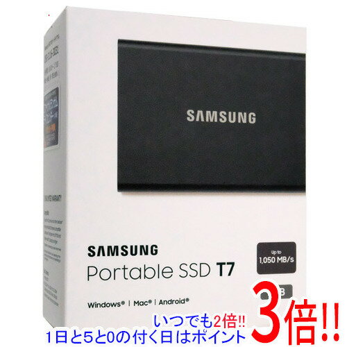 【延長保証対応!!】SAMSUNG ポータブルSSD T7 MU-PC2T0T/EC 2TB チタングレー