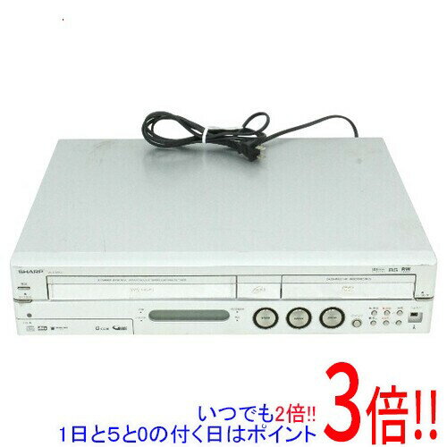 【中古】SHARP ビデオ一体型DVDレコーダー 160GB DV-HRW50 本体いたみ 本体のみ