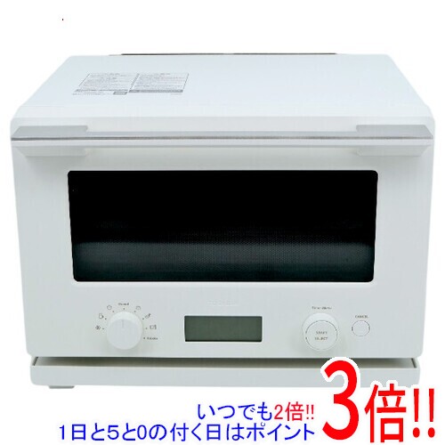 商品名【延長保証対応!!】【新品(開封のみ・箱きず・やぶれ)】 TOSHIBA オーブンレンジ Derich ER-RB10B(W) ミルキーホワイト商品状態新品未使用品です。開封のみ行われております。外箱に破れや潰れ、汚れなどのダメージがあります。（訳あり理由）※外箱のダメージのみで、商品自体には影響ございません。型番Derich ER-RB10B(W) [ミルキーホワイト]仕様[基本仕様]タイプ オーブンレンジ庫内容量 20 L使用人数 2 人庫内構造 庫内フラットドア開閉方向 縦開き最大レンジ出力 900 Wピッタリ設置 背面センサー 単眼赤外線センサー、温度センサー電源(周波数) 50/60Hz対応(ヘルツフリー)付属品 セラミック角皿1枚/リベイク調理焼網1枚[操作・お手入れ機能]自動メニュー数 21脱臭 ○[オーブン・グリル機能]トースト ○[省エネ性能]待機時消費電力ゼロ ○年間消費電力量 73.5kWh/(区分：F)省エネ基準達成率 100%(2008年度)[サイズ・質量]サイズ 幅440x高さ333x奥行379(ハンドル含む425)mm質量 15 kg庫内寸法 幅352x高さ166x奥行310mm[カラー]カラー ミルキーホワイトその他※掲載画像は代表画像です。実際の商品と細部が異なる場合がございますので、商品状態につきましては表記の内容をご確認ください。※返品についてはこちらをご覧ください。■延長保証について詳しくは下記をご覧ください。・延長保証（自然故障プラン）のご案内はコチラ・延長保証（物損付きプラン）のご案内はコチラ　