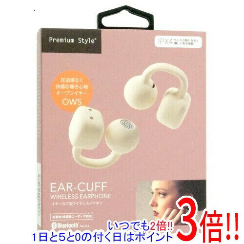 PGA イヤーカフ型 ワイヤレスイヤホン Premium Style PG-BTE21CF2BE ベージュ