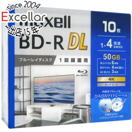 【いつでも2倍!5.0のつく日、18日は3倍!】maxell 録画用ブルーレイディスク BD-R DL 4倍速 10枚組 BRV50WPG.10S