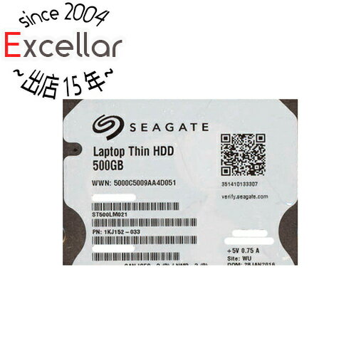 【いつでも2倍！1日と5.0のつく日、18日は3倍！】SEAGATE ノート用HDD 2.5inch ST500LM021 500GB 7mm