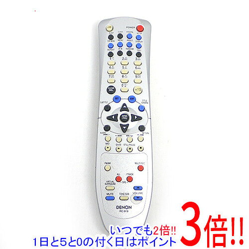 Rakuten - 【いつでも2倍！1日と5.0のつく日、18日は3倍！】【中古】DENON オーディオリモコン RC-919