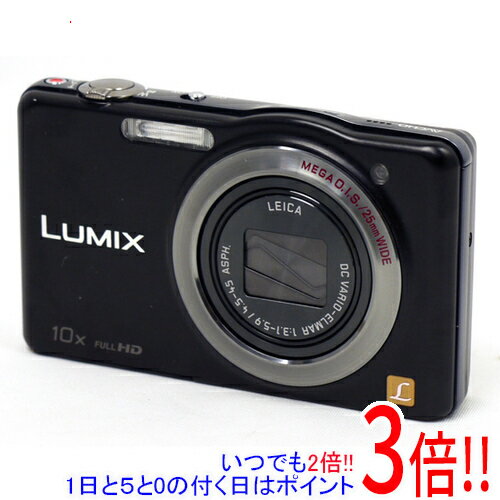 【いつでも2倍！1日と5.0のつく日、18日は3倍！】【中古】Panasonic LUMIX DMC-SZ7-K ブラック/1410万..