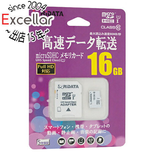 【いつでも2倍!5.0のつく日、18日は3倍!】RiDATA microSDHCメモリーカード RD2-MSH016G10U1 16GB