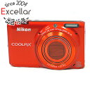 【いつでも2倍!5.0のつく日、18日は3倍!】【中古】Nikon製 デジカメ COOLPIX S6500 オレンジ/1602万画素 液晶いたみ 元箱あり