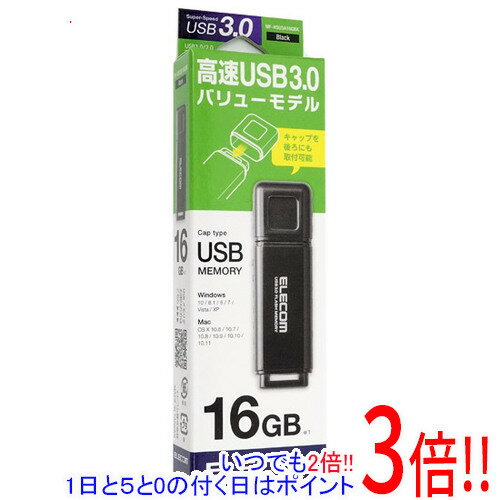 ڤĤǤ2ܡ50ΤĤ3ܡ1183ܡELECOM USB3.0бUSB MF-HSU3A16GBK 16GB ֥å