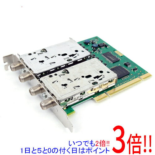 商品名【バルク新品】 アースソフト 3波対応チューナーカード PT2商品状態新品未使用。開封のみの未使用品です。本体のみのバルク品です。マニュアル・ソフトウェア・保証書は付属しておりません。型番PT2 Rev.A仕様メーカー:有限会社アースソフトインターフェースPCI リビジョン 2.2／32ビット／33MHz／3.3V※1受信放送形式※2ISDB-S・ ISDB-T受信チャンネルBS1〜BS23、ND1〜ND24 (1049.48〜2053MHz)1〜62ch、C13〜C63ch (93〜767+1/7MHz)接続端子衛星入力 F型 ×2地上入力 F型 ×2同時受信能力ISDB-S 2TS と ISDB-T 2TS の合計 4TS を同時に受信可能LNB 電源15V±10% 0.27A (ソフトウェアによる切り替えで PCI スロットからの+12V 電源をそのまま供給することも可能)寸法119.9mm×102mm (プリント基板部のみ)最大消費電流+3.3V 1A／+5V 2A／+12V 0.5A付属品なしRoHS 指令準拠1・5V スロットにも装着できますが、5V トレラントではありません。2・本製品は単に放送波を復調する能力しか有していません。放送波は暗号化されているため、本製品で放送を視聴することはできません。その他※掲載画像は代表画像です。実際の商品と細部が異なる場合がございますので、商品状態につきましては表記の内容をご確認ください。※返品についてはこちらをご覧ください。※保証内容「こちらの製品はメーカーでの保証がないバルク商品となっております。当店での初期不良対応期間は1ヶ月となりますので、予めご了承ください。」　