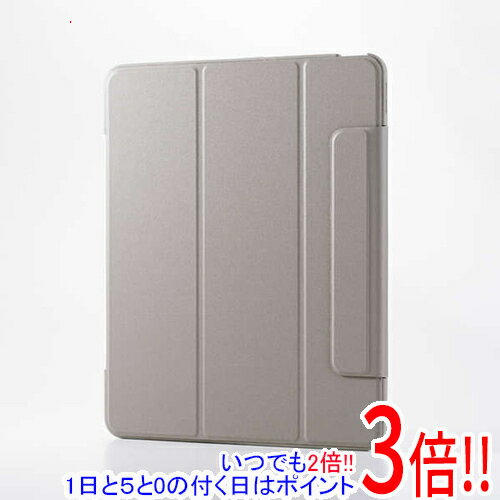 Rakuten - 【いつでも2倍！1日と5.0のつく日、18日は3倍！】ELECOM 13インチiPad Air(M3/M2) フラップケース 薄型軽量 カラーエッジ 背面クリア TB-A25XWVFCGB グレージュ