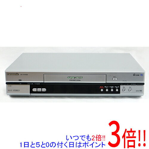 商品名【中古】Panasonic VHSハイファイビデオ NV-HV90B-S商品状態 動作確認済みの中古品です。 ※中古品ですので、傷、汚れ等ある場合がございます。 商品説明 ●BS放送の録画が簡単な「BSアナログチューナー内蔵」 ●予約から再生までかんたん「かんたん予約ガイド/予約確認/予約再生」 商品名 BS内蔵ハイファイビデオ 型番 NV-HV90B-S 仕様 テープ種類 VHS HiFi ○ 19ミクロンヘッド ○ BSアナログチューナー ○ Gコード予約 ○ CMカット ○ CMスキップ ○ ぴったり録画 ○ 録画予約延長 ○ 頭出し機能 ○ サイズ 430x89x285 mm メーカー Panasonic 付属品 ※画像のものがすべてです。 ご確認後、ご検討お願い致します。 その他 ※商品の画像はイメージです。その他たくさんの魅力ある商品を出品しております。ぜひ、見て行ってください。※返品についてはこちらをご覧ください。　