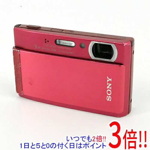 【いつでも2倍！1日と5.0のつく日、18日は3倍！】【中古】SONY製 Cyber-shot DSC-T300 レッド 1010万画素