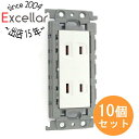 【いつでも2倍!5.0のつく日、18日は3倍!】【新品訳あり(箱きず・やぶれ)】 Panasonic 埋込ダブルコンセント 絶縁枠付 10個セット WTF150...