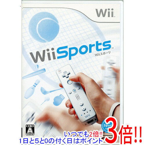 【いつでも2倍！1日と5.0のつく日、18日は3倍！】【中古】Wii Sports Wii ディスク傷/カバー・説明書いたみ