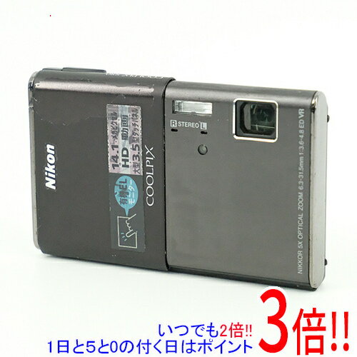 【いつでも2倍！1日と5.0のつく日、18日は3倍！】【中古】Nikon デジカメ COOLPIX S80/ブラック 1410万..