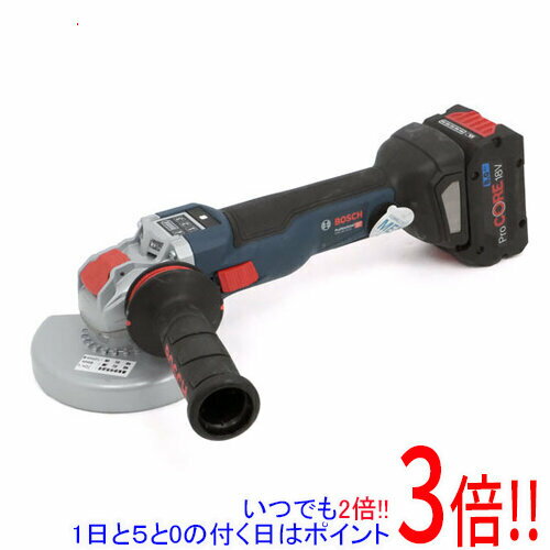 商品名【新品(開封のみ)】 BOSCH 18V コードレスディスクグラインダー GWX18V-10SC5J商品状態新品未使用。開封のみの未使用品です。 当店では電動工具に関しましての初期不良の対応期間を2週間と定めさせて いただいております。 それ以降の使用に関しましての不良は当店で対応致しかねます。 プロ用の専門工具となる為、メーカーでの保証がございません。 予めご了承の上、ご購入の検討をお願い致します。商品説明工具なしで簡単確実ワンタッチでアクセサリーを交換可能なX-LOCKシステムが搭載された18Vのコードレスディスクグラインダーです。 大型ユーザーインターフェイスパネルにて回転数の調整や充電残量、温度上昇の確認が可能です。 コネクティビティチップを装着することにより、BoschToolboxアプリを搭載したスマートフォンで設定を変更することができます。 新開発ECモーター採用により、コード式1Wに匹敵する作業性・パワーを実現しました。 最高の安全性(ブレーキ機能、キックバック防止、再始動防止、ドロップシャットダウン、防振サイドハンドル、LEDライト)搭載。 商品名 コードレスディスクグラインダー型番GWX18V-10SC5J仕様 定格電圧: DC18V(リチウムイオン充電式専用バッテリー) 回転数: 4500- 9,000回転/分 砥石径: 125mm(X-LOCK) 質量: 2.9kg(8.0Ahバッテリー装着時) 砥石取付システム: X-LOCKシステム 標準付属品:キャリングケース(L-BOXX136N)、ProCORE18V8.0バッテリー 1個、充電器、防振サイドハンドル、アクセサリーセット 本体サイズ(: H)358x(W)110x(D)140mm メーカー名BOSCH（ボッシュ）備考 PSマークの種類 PSEマーク 届出事業者名 ボッシュ株式会社その他 ※商品の画像はイメージです。その他たくさんの魅力ある商品を出品しております。ぜひ、見て行ってください。※返品についてはこちらをご覧ください。　