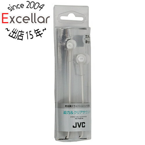 【いつでも2倍!5.0のつく日、18日は3倍!】JVC ステレオミニヘッドホン HA-FX26-W ホワイト 【いつでも2倍!5.0のつく日、18日は3倍!】JVC ステレオミニヘッドホン HA-FX26-W ホワイト