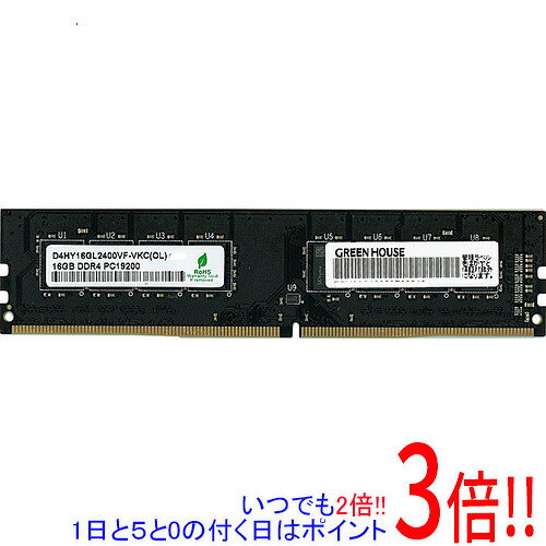 GREEN HOUSE デスクトップ用 GH-DRF2400-16GB DDR4 PC4-2400 PC4-19200 16GB