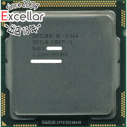 【いつでも2倍！5.0のつく日、18日は3倍！】【中古】Core i5 660 3.33GHz 4M LGA1156 SLBLV