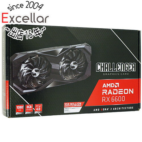 【いつでも2倍！5．0のつく日は3倍！1日も18日も3倍！】【中古】ASRock製グラボ Radeon RX 6600 Challenger D 8GB PCIExp 8GB 元箱あり