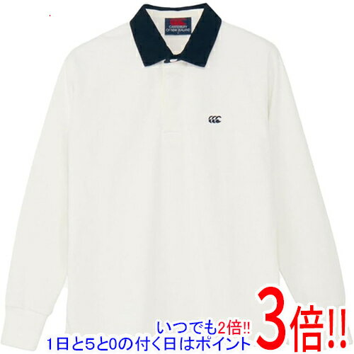 【いつでも2倍！1日と5.0のつく日、18日は3倍！】CANTERBURY カンタベリー 3L サイズ ソリッドカラー ラグビージャージー RA425154 オフホワイト