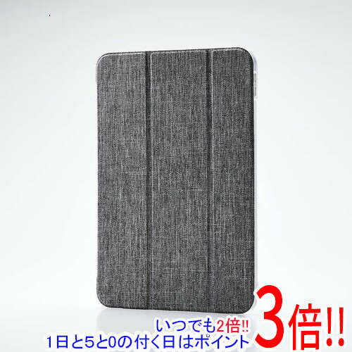 Rakuten - 【いつでも2倍！1日と5.0のつく日、18日は3倍！】ELECOM iPad(A16) フラップケース 薄型軽量 ファブリック 背面クリア TB-A25RWVCGY グレー