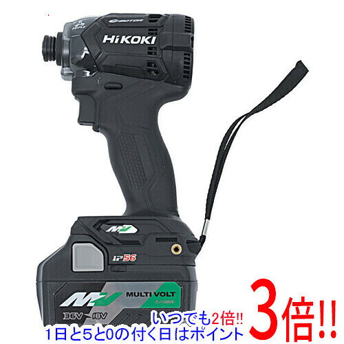 【いつでも2倍！1日と5.0のつく日 18日は3倍！】HiKOKI インパクトドライバー WH36DC(2XP)(B) ストロングブラック