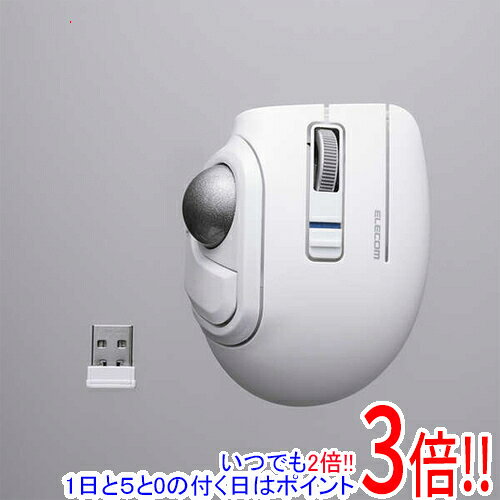 【いつでも2倍！1日と5.0のつく日、18日は3倍！】ELECOM bitra USB無線/Bluetoothトラックボール 5ボタン/親指操作 M-MT1MRSWH ホワイト