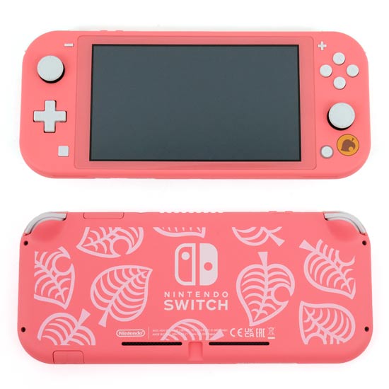 エクセラー3号館 楽天市場店の【中古】任天堂 Nintendo Switch Lite あつまれ どうぶつの森セット 〜しずえアロハ柄〜 HDH-S-PBZGB 元箱あり｜アングル2