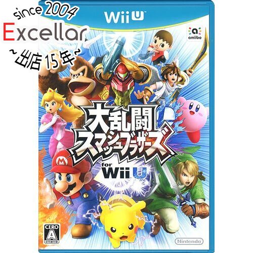 商品名【中古】大乱闘スマッシュブラザーズ Wii U商品状態 開封済みの中古品です。☆ケース・説明書付き！※紙カバーに破れ・キズ・日焼けなどの傷みが見られます。(画像はイメージです。)※本商品は、製品の性質上、返品はお受けできませんのでご了承ください。 商品情報 3DS版と連動し、燃え上がる大乱闘！マリオ、リンク、カービィなど、任天堂ゲームのオールスターが大乱闘する「スマブラ」がニンテンドー3DSに続きWii Uにも登場。Wii U版では、グラフィックの向上はもちろん、ニンテンドー3DS版と異なる対戦ステージを数多く収録。Amiiboやニンテンドー3DS版とのデータ連動にも対応し、みんなで楽しむ大乱闘がテレビの大画面でさらに広がる。 ジャンル アクション 対応機種 Wii U プレイ人数 1〜8人 CERO A (全年齢対象) メーカー 任天堂 その他 ※商品の画像はイメージです。 その他たくさんの魅力ある商品を出品しております。ぜひ、見て行ってください。 ※返品についてはこちらをご覧ください。　