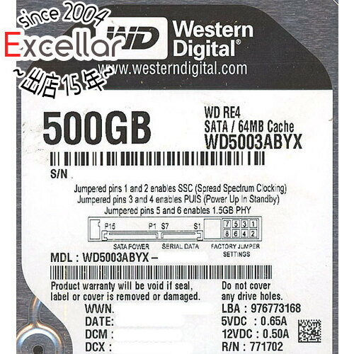 ڤĤǤ2ܡ5.0ΤĤ183ܡWestern DigitalHDD WD5003ABYX 500GB SATA300 7...