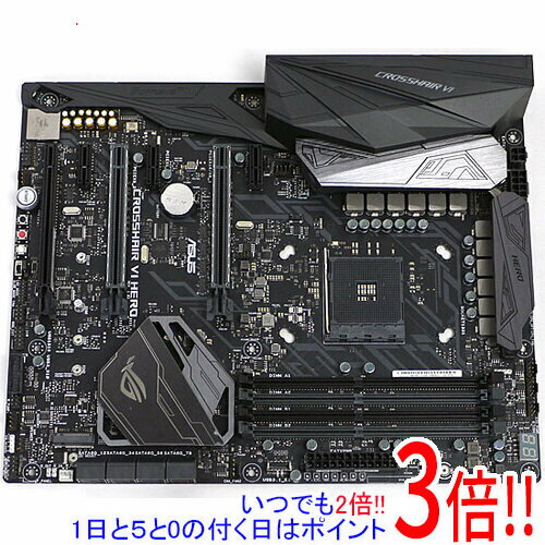 【いつでも2倍！1日と5.0のつく日、18日は3倍！】【中古】ASUS製 ATXマザーボード ROG CROSSHAIR VI HERO